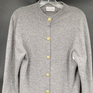 Maus&Hoffman Women's Dark Gray cashmere sweater cardigan - Sz 38 (medium)